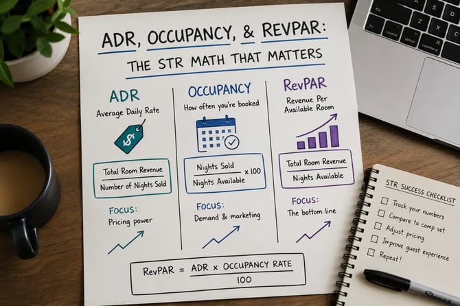ADR, Occupancy, and RevPAR: The STR Math That Matters