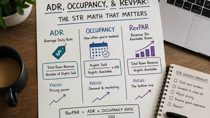 ADR, Occupancy, and RevPAR: The STR Math That Matters